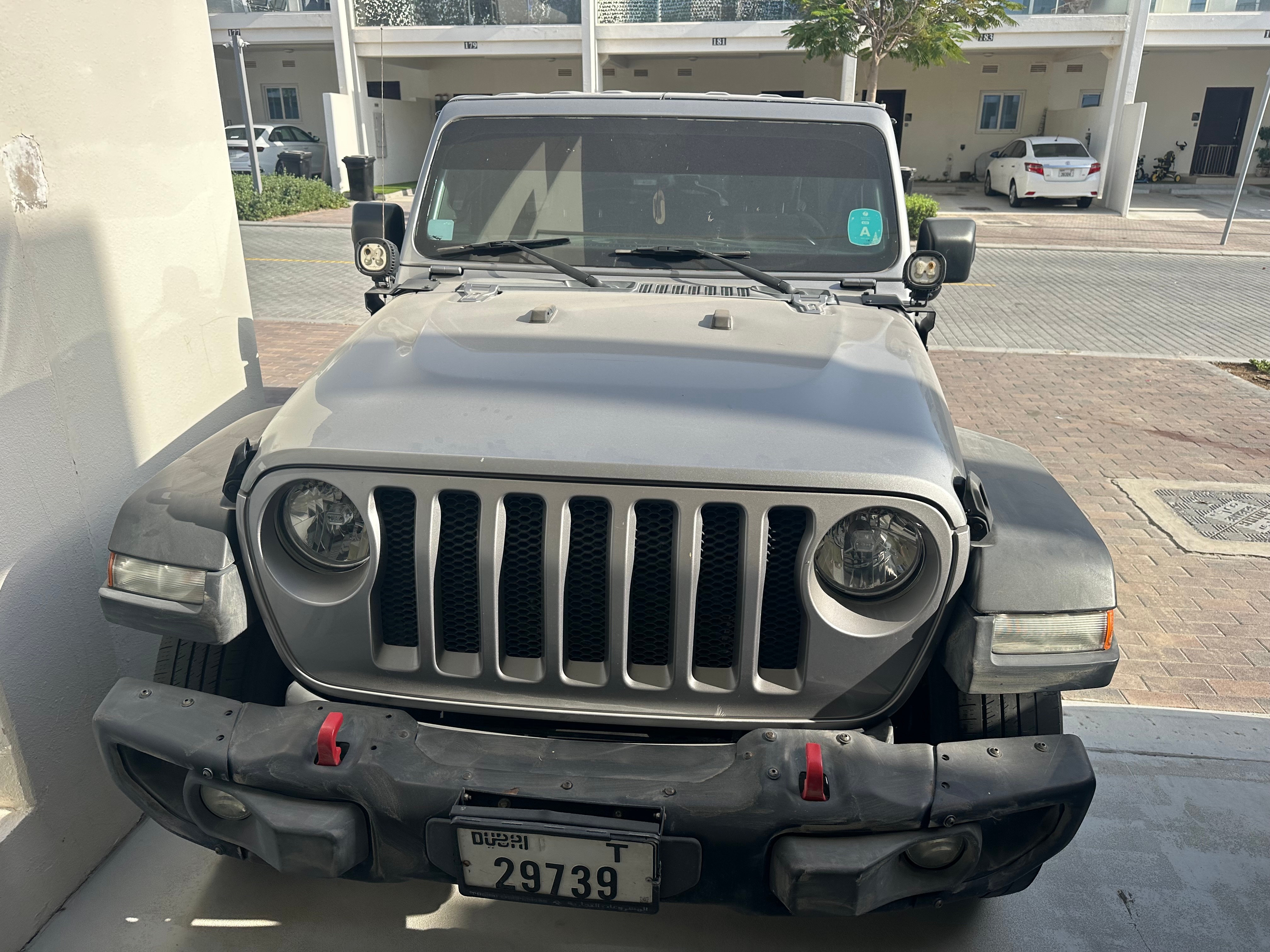 Gray Jeep Wrangler Unlimited Sport 2018